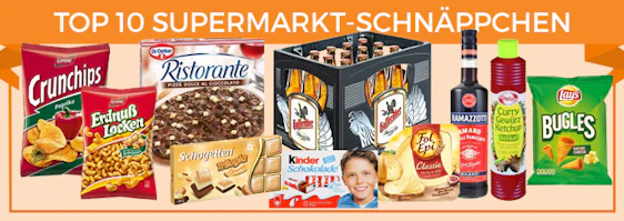 Top 10 Supermarkt-Schnäppchen der KW 20 - z.B. Crunchips für 0,88€
