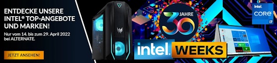 Intel Weeks bei Alternate - die Top 5 Schnäppchen aus Notebooks & Desktop PCs