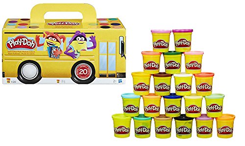 Knetpaket Hasbro Play-Doh A7924EU6 - Super Farbenset, 20-er Pack für 9,99 EUR