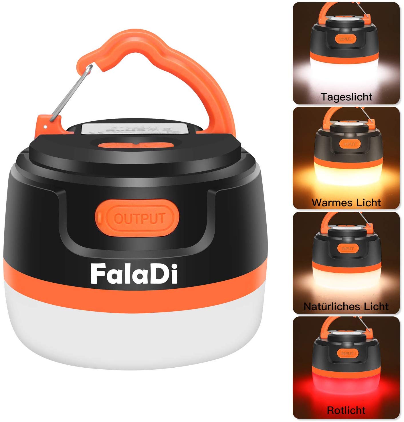 USB LED Camping Laterne mit 9-Licht-Modus für 15,99€(Statt 29,99€)