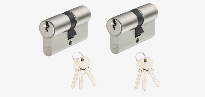 Sicherheit und Schutz im Doppelpack! 🔐 2er Pack SKG 30/30 Zylinderschloss für 12€ 🔑