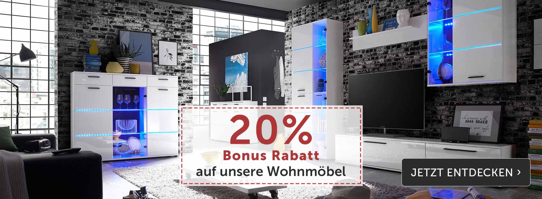 20% Rabatt auf Wohnmöbel bei Cnouch - auch auf reduzierte Artikel