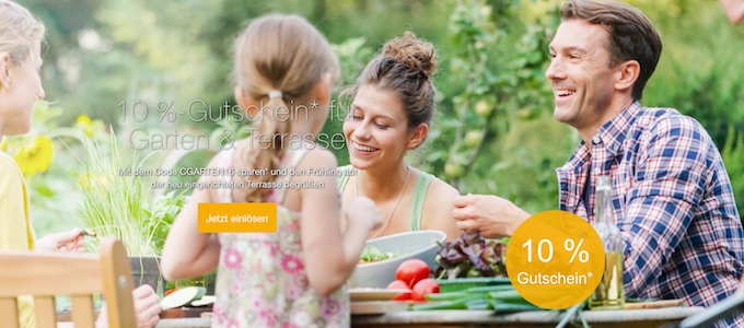 10% Rabatt für Garten und Terrasse bei eBay – Sitzgruppen, Gewächshäuser, Grills und mehr