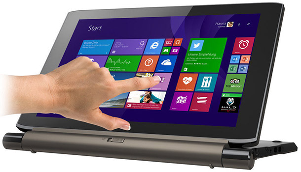 Medion Akoya P2214T als B-Ware für 220€ – Tablet mit 11,6", Full-HD Display , 64GB SSD + 500GB, Win 8.1 und Tastaturdock