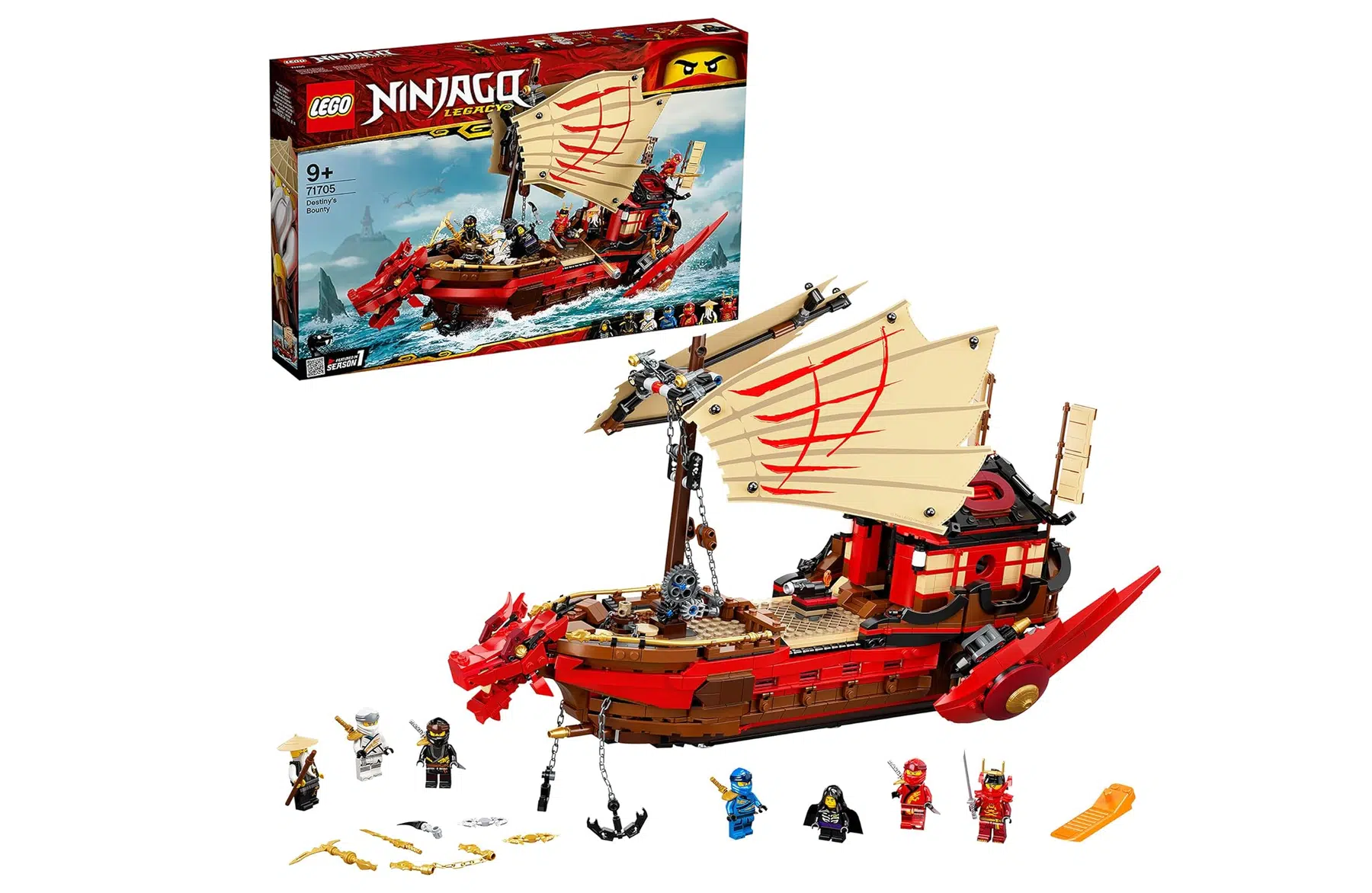 🏷️ LEGO Ninjago Legacy 71705 – Ninja-Flugsegler (Destiny's Bounty) für 214,90 Euro 🥷⛵