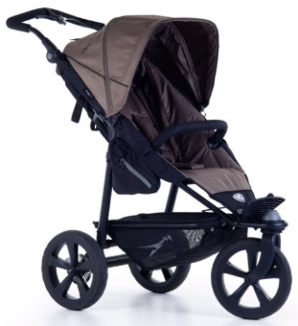 tfk Joggster Trail 2 Fossil für 350€ - sportlicher Kinderwagen mit unplattbaren Reifen und faltbarem Sonnendach
