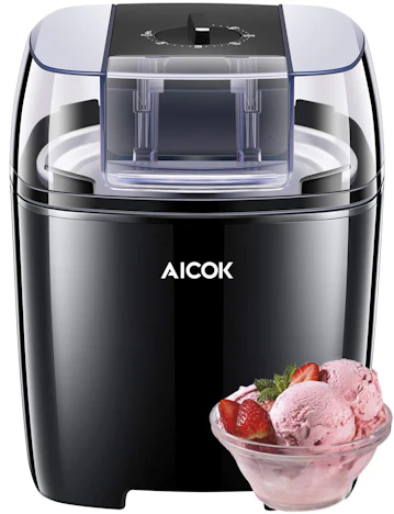 1.5 Liter Speiseeismaschine, Frozen Yoghurt und Sorbetmaschine, 30 Mins Timer