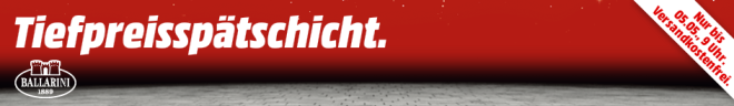 Tiefpreisspätschicht bei Media Markt - günstige Pfannen von Ballarini