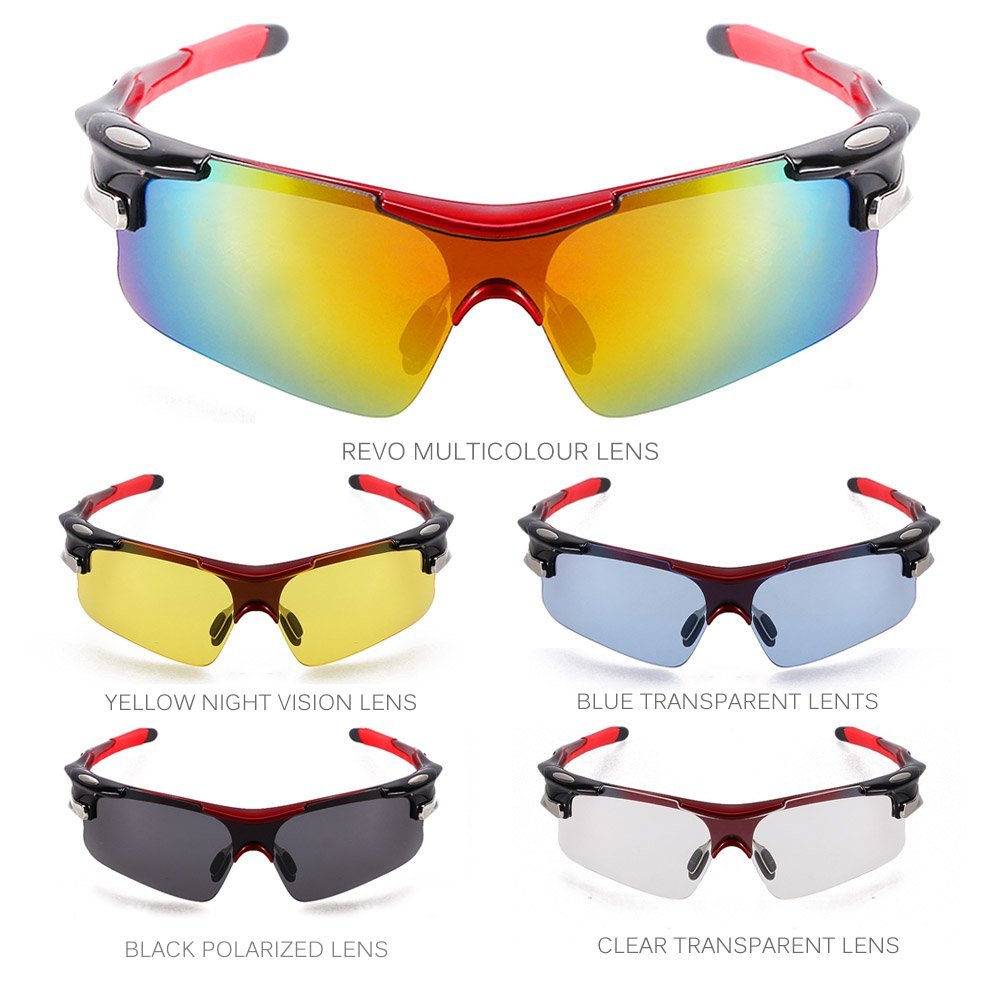 11,89€ für TOMOUNT Fahrradbrille mit 5 Wechselgläsern 30% OFF