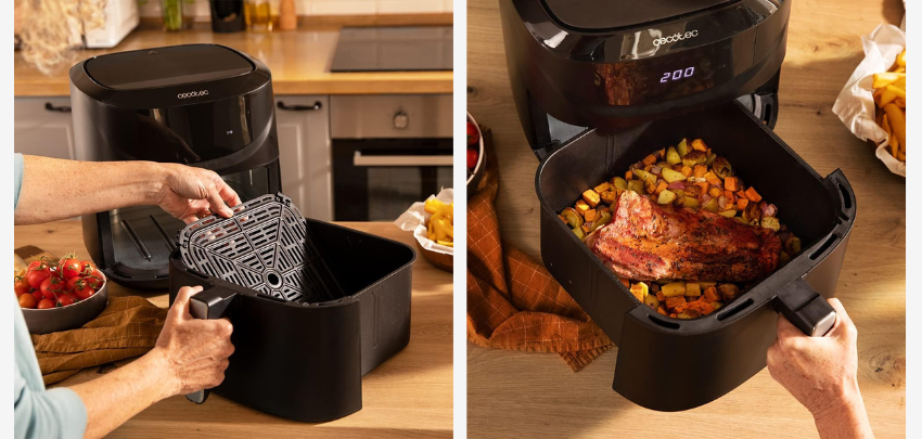 Cecotec Heißluftfritteuse Cecofry Absolute 7600 für 51€ - 7,6 Liter Volumen, 2.000 Watt