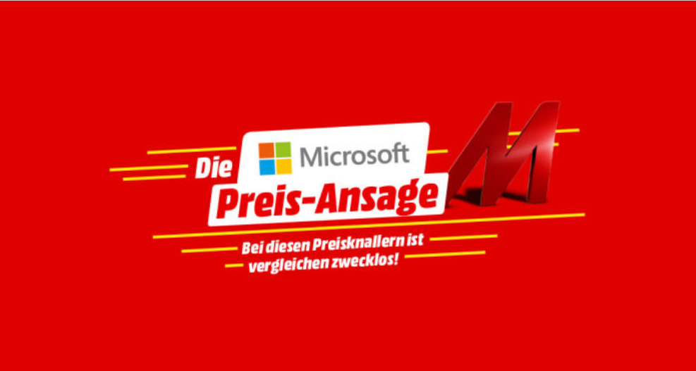 Die Microsoft Preis-Ansage bei Media Markt - die Top 5, z.B.: Microsoft 4K Wireless Display Adapter für 44€