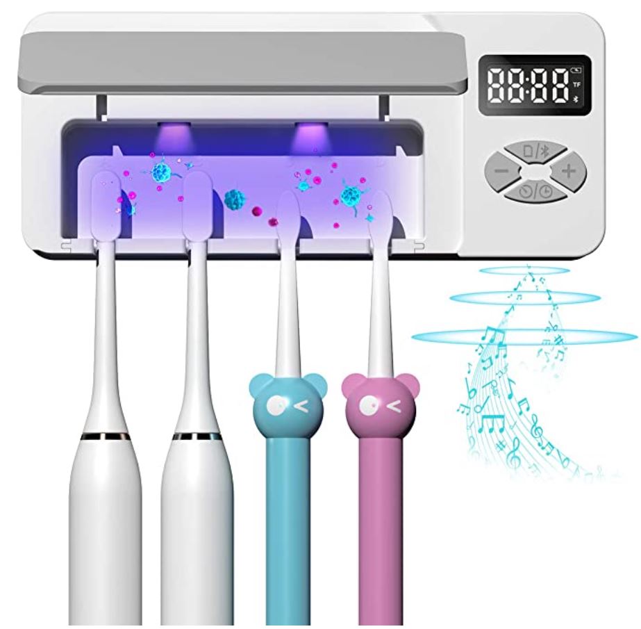 AONCO UV Sterilisator / Zahnbürstenhalter - integrierter Musik Player - 22,49€ Amazon