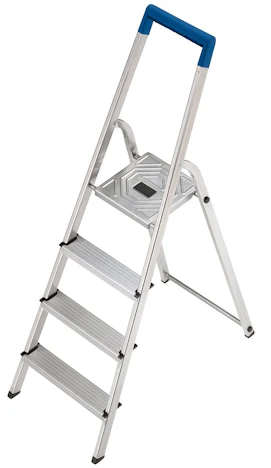 Hailo 8120-401 Alu Haushaltsleiter ab 28€ - 4 stufig und belastbar bis max. 150 kg