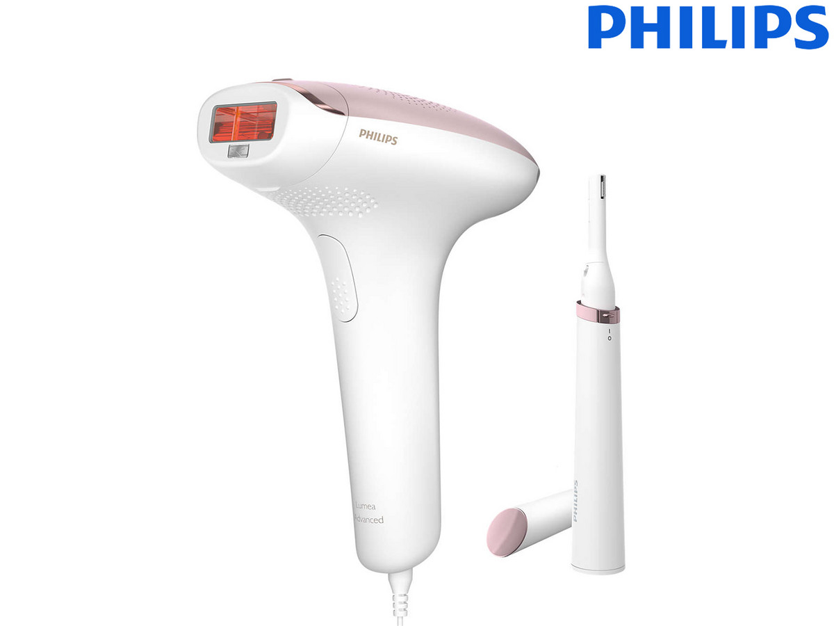 IPL-Haarentfernungsgerät Philips Lumea Advanced BRI920/00 (Anwendung am Körper, 5 Stufen, Hauttonsensor) + Korrekturtrimmer