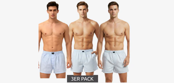 Zeitloser Komfort! 🩲 3er Pack TRUE style Herren Boxershorts für nur 13€ 🧺