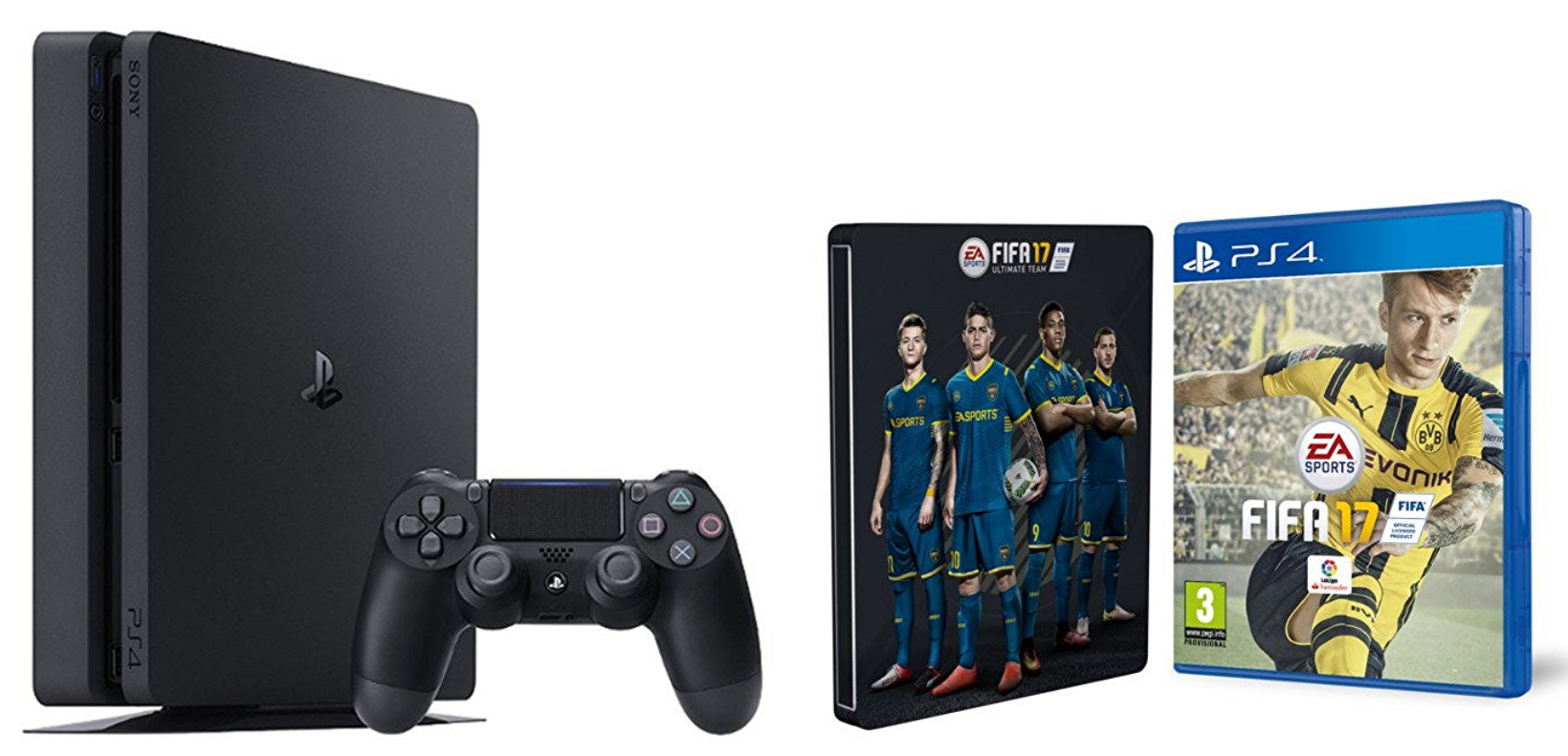 PS4 Slim FIFA 2017-Bundle für 349€ - 500 GB-Version und 2. Controller *Update*
