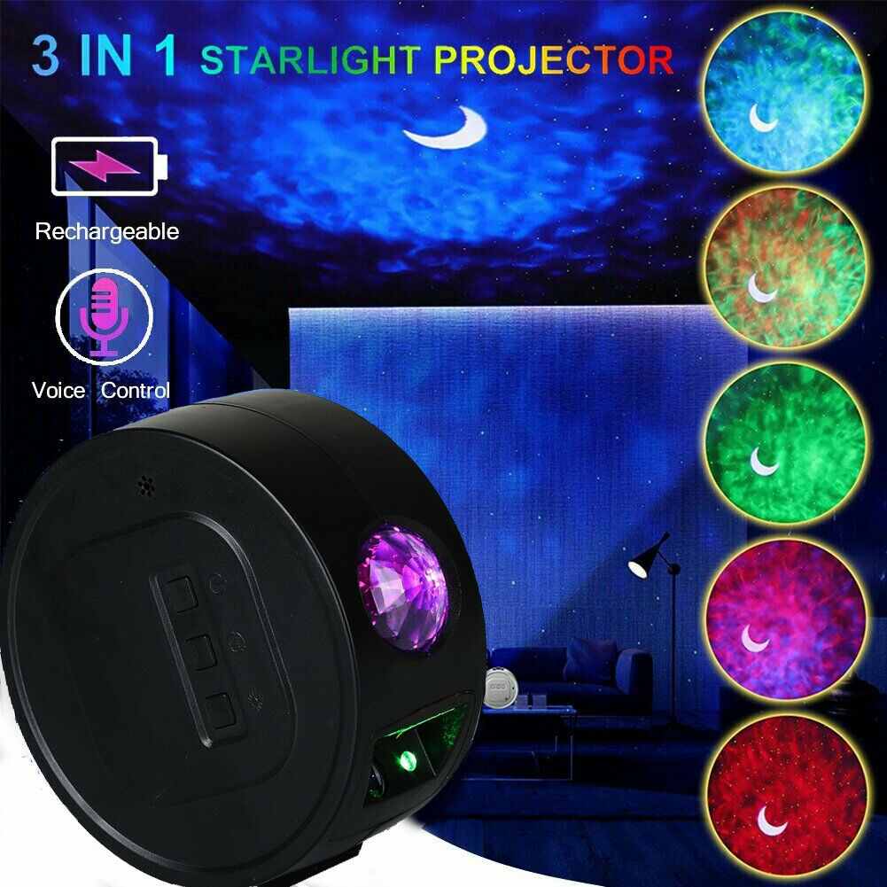 LED Sternenhimmel Projektor Nachtlicht Galaxy Starry Weihnachten Lampe USB Z7A4