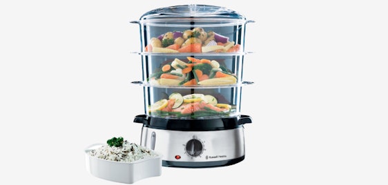 Russell Hobbs Dampfgarer für 28€ - 9,0l, 60 Minuten Timer + Abschaltautomatik, BPA-frei