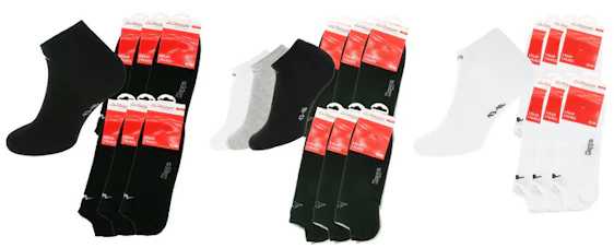 Kappa Tom Sneakersocken 18er Pack für 18€ – verschiedenen Farben und Größen