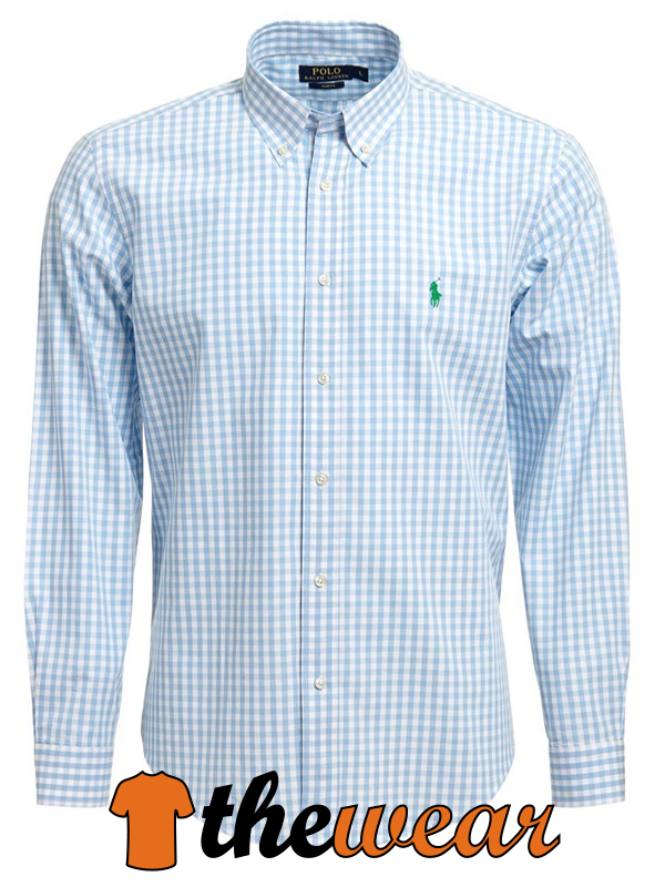 Original Polo Ralph Lauren Hemd Slim Fit Hellblau Kariert