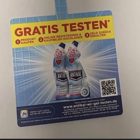 ANTIKAL WC GEL GRATIS TESTEN