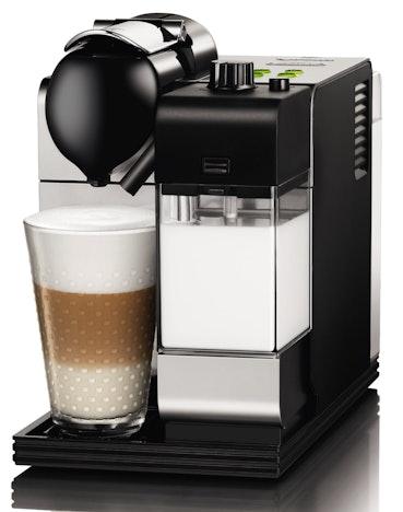 DeLonghi EN 520.S Nespressomaschine mit EEK A für 149€ - Kapselmaschine mit Milchschaum-System - Ice Silver
