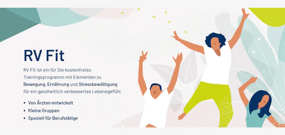 Kostenfrei Prävention stärken! 🏋️♂️ Kostenloses Trainingsprogramm von RV Fit