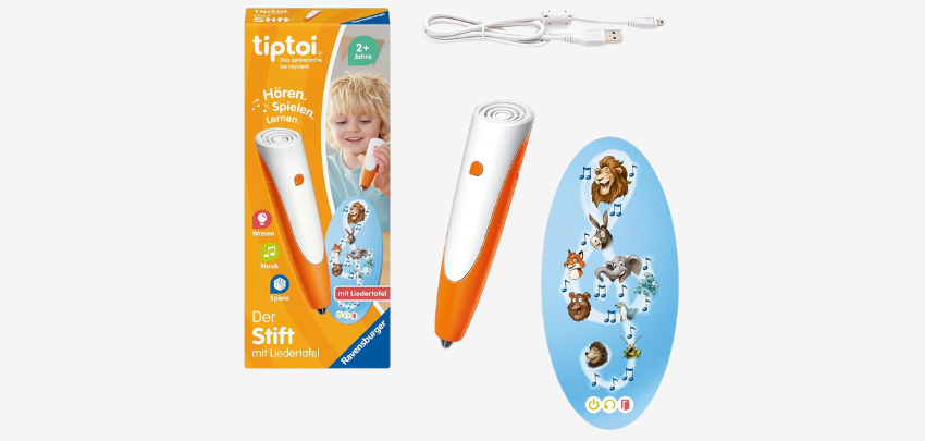 Ravensburger tiptoi Stift mit Liedertafel für 34€ - für Kinder ab 2 Jahren