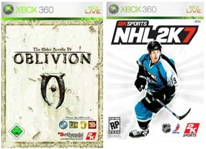 Xbox-360 Spiele: Oblivion und NHL 2K7 günstig wie nie!
