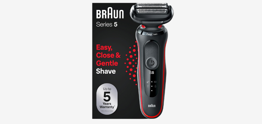 Braun Series 5 Elektrorasierer für 60€ - wet &amp; dry, 5 Minuten Schnellladung 