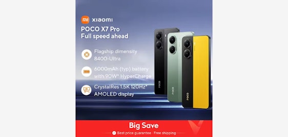 POCO X7 Pro für 220€ - 5G-Smartphone, 120Hz Display, 6000mAh Akku