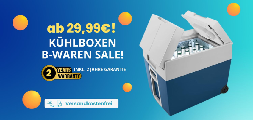 Kühlbox Sale bei Dealclub - Diverse Modelle u.a. mit abnehmbarem Deckel, diverse Energieeffizienzklassen
