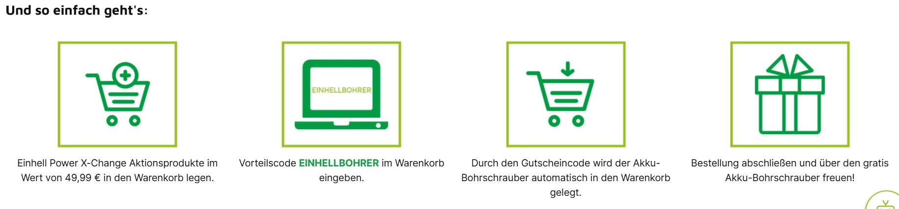 Einhell Akkuschrauber kostenlos