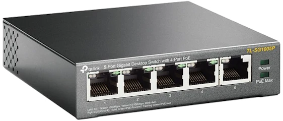 TP-Link TL-SG1005P für 40€ - 5-Port Gigabit PoE Switch