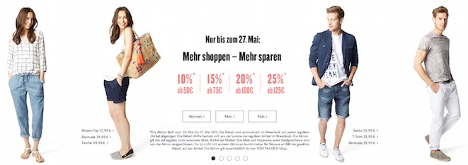 Tom Tailor Rabatt