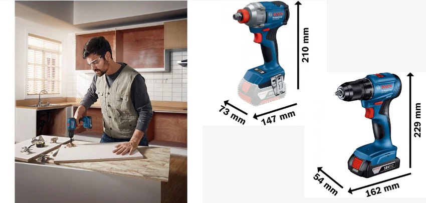 Bosch-18V-Bohrschrauber---Schlagschrauber-Details Bosch-18V-Bohrschrauber---Schlagschrauber-Details