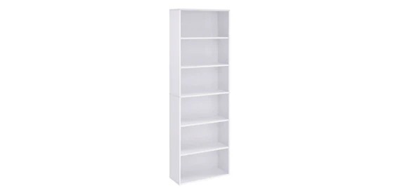 VASAGLE Regal für 49€ - mit 6 Fächern in weiß (24 x 60 x 178,5 cm)