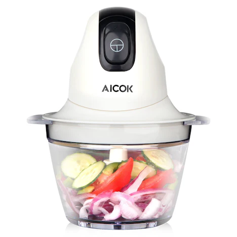Aicok Zerkleinerer (300 Watt, 4 Edelstahl Messer, 1L) für 9,99€