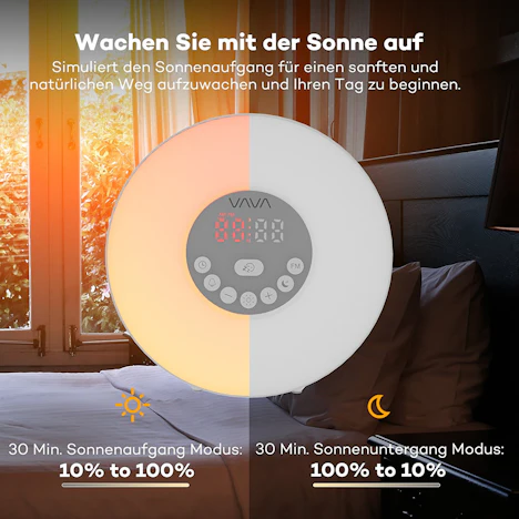 Lichtwecker VAVA 6W Wake Up Licht Wecker für 19,99 EUR