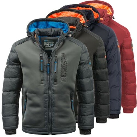 Geographical Norway Jacke für 80€ - Herren Steppjacke (Winter) in 4 verschiedenen Farben