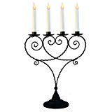 STAR LED Fensterleuchter Lovely 4-flammig schwarz