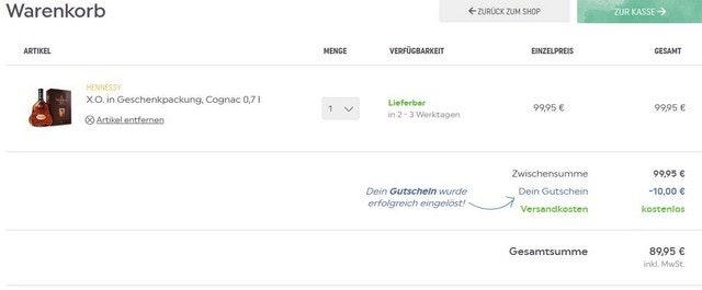 warenkorb springlane