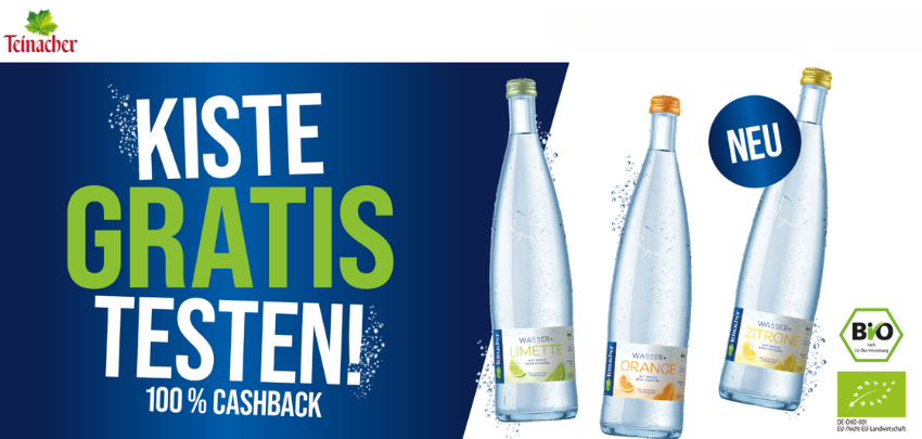 Gratis-Testen! 💧 Teinacher Wasser+ Kiste komplett kostenlos für euch 🍋