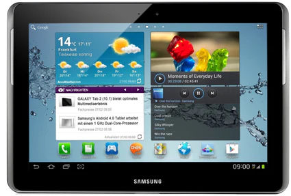 Samsung P5100 Galaxy Tab 2 für 399€ vorbestellen - 10,1" Tablet mit Dual Core, WLAN, Android 4.0