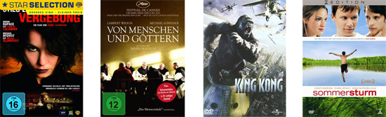 4 gute Filme auf DVD für 20€ bei Amazon
