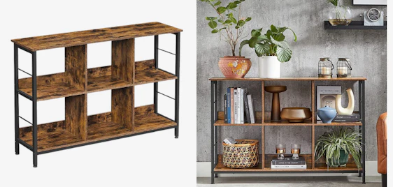 Vasagle Bücherregal für 45€ - industrieller Stil, multifunktional, einfacher Aufbau