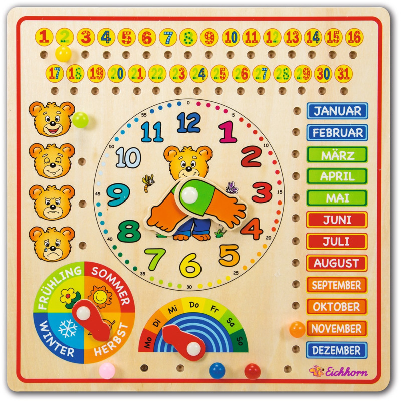 Eichhorn Steckpuzzle Kalenderuhr im Angebot: Nur 14,49€ statt 18,98€