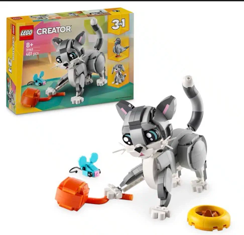 LEGO Creator 3in1 Graue Katze 31163 Bauset für 15,96€(statt 19,99€)