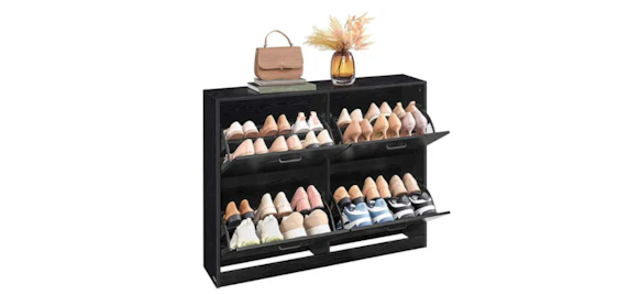 Vasagle Schuhschrank für 59€ - platzsparend, verstellbare Trennwände, Kippschutz