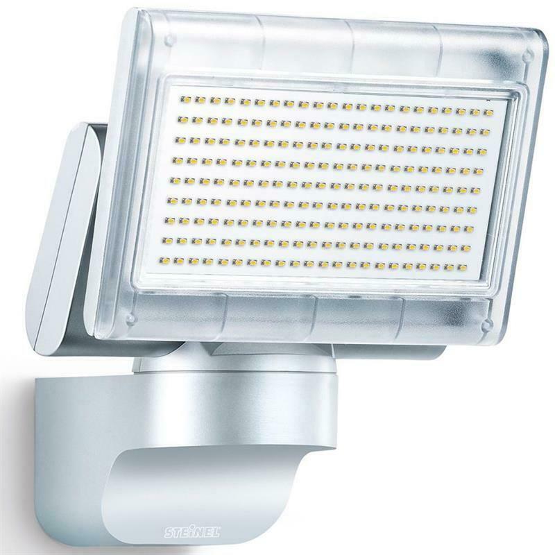 Steinel LED-Strahler Außenstrahler XLED Home 1 SL Außenlampe Silber